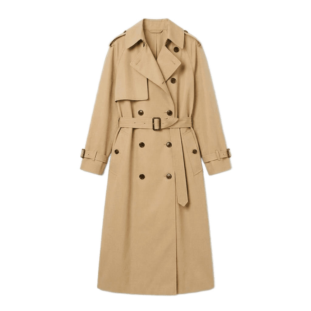 Classic Double-Breasted Trench Coat