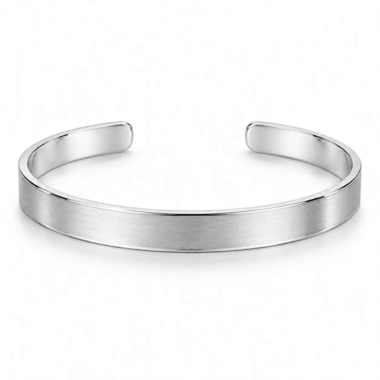 Brushed narrow open cuff