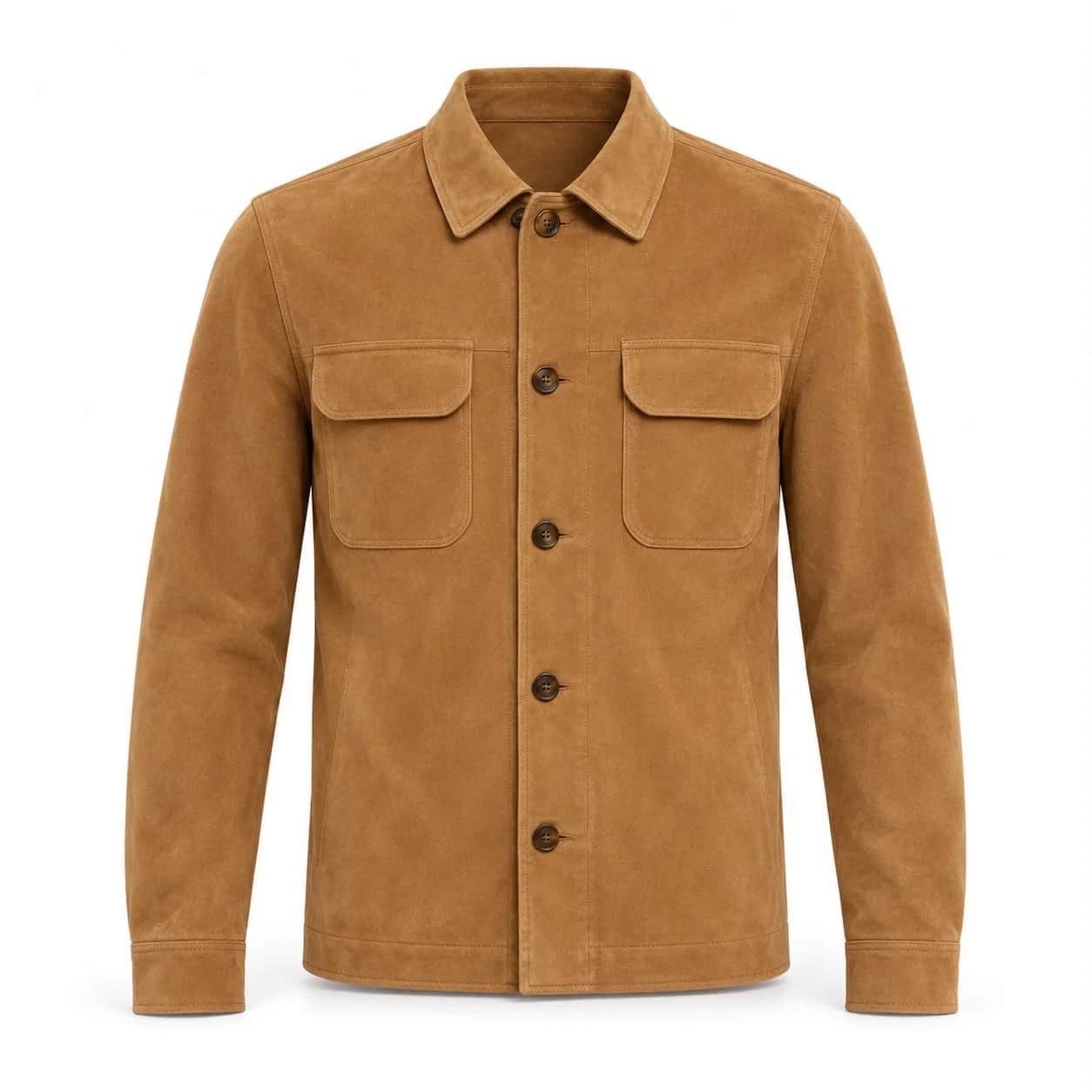 Camel Suede Overshirt