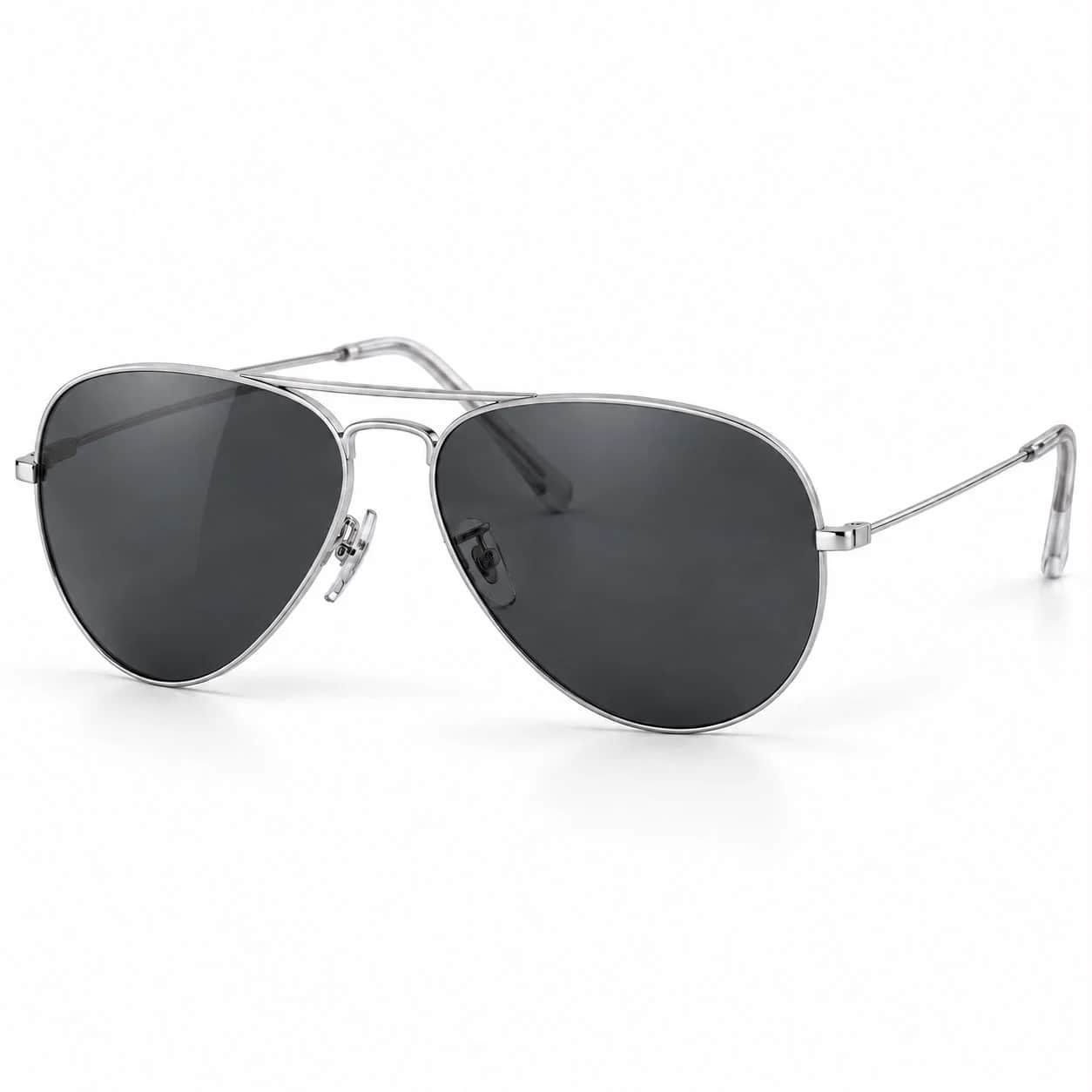 Classic Aviator — White Gold