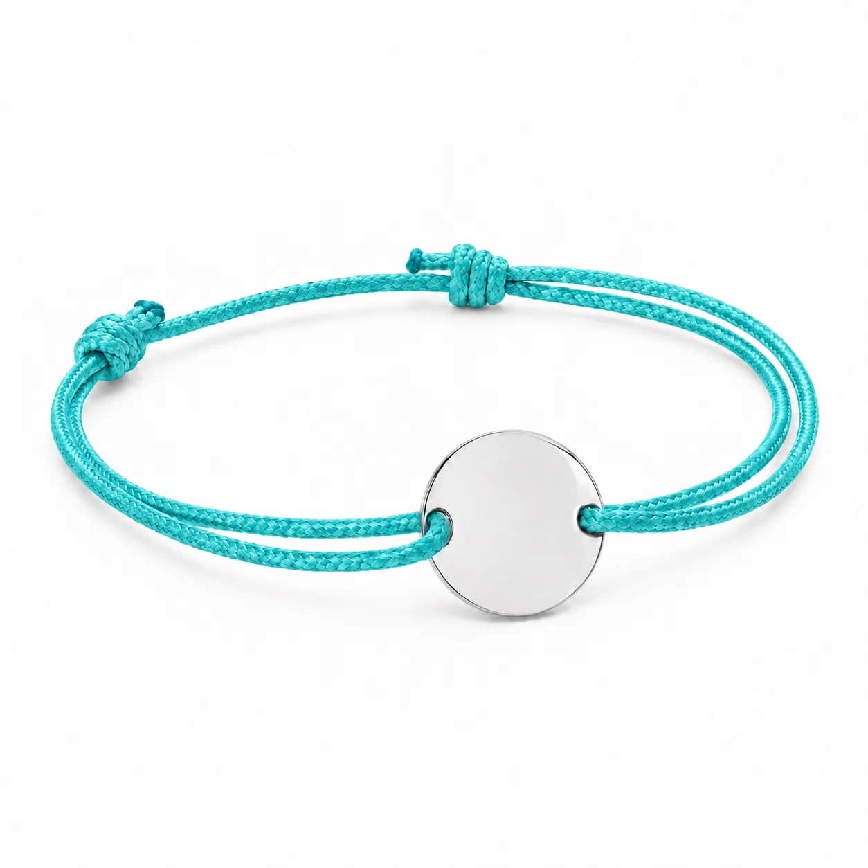 Cord medallion bracelet