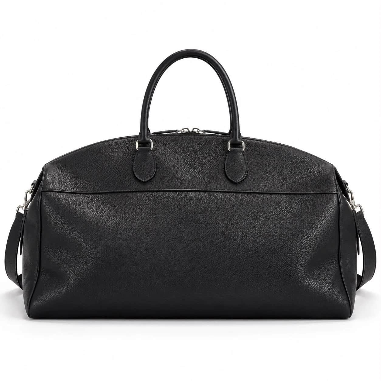 Domed Leather Weekender