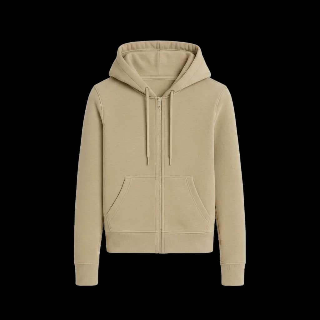 Slim Fit Zipped Hoodie
