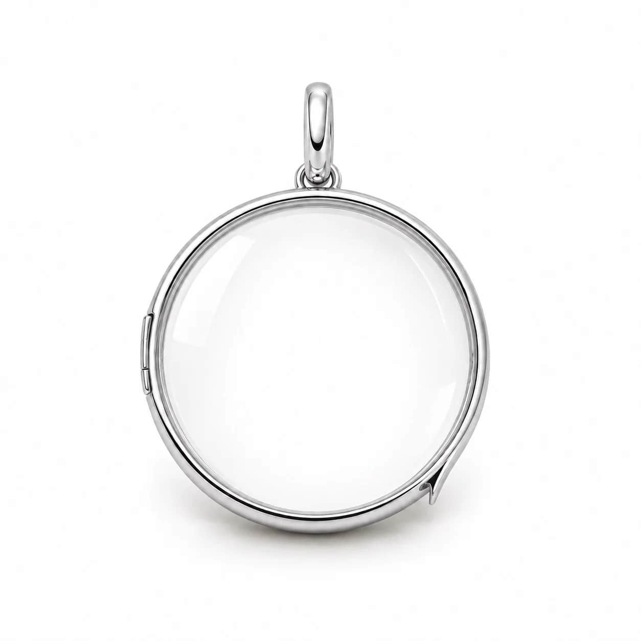 Glass keepsake locket charm