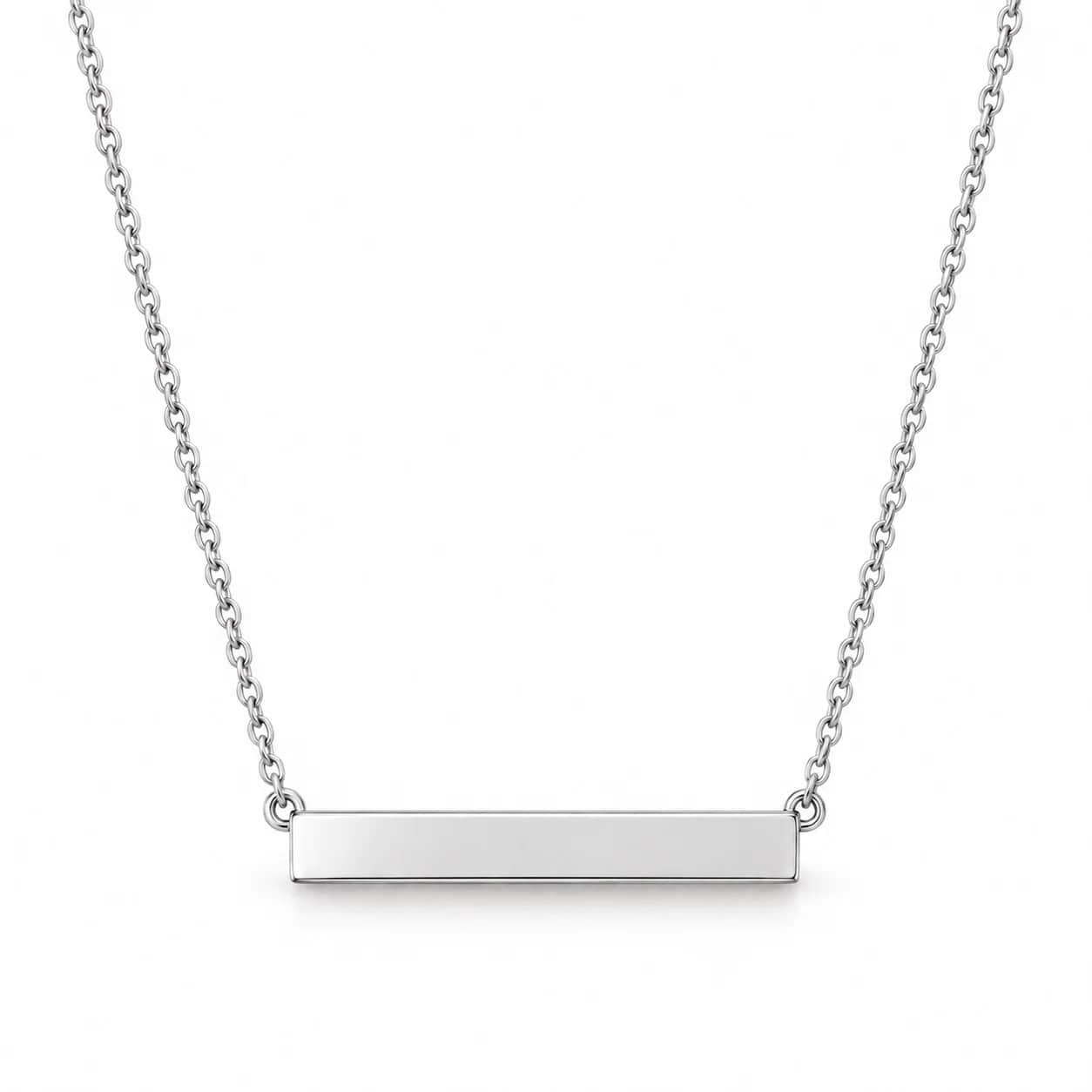 Horizontal bar necklace
