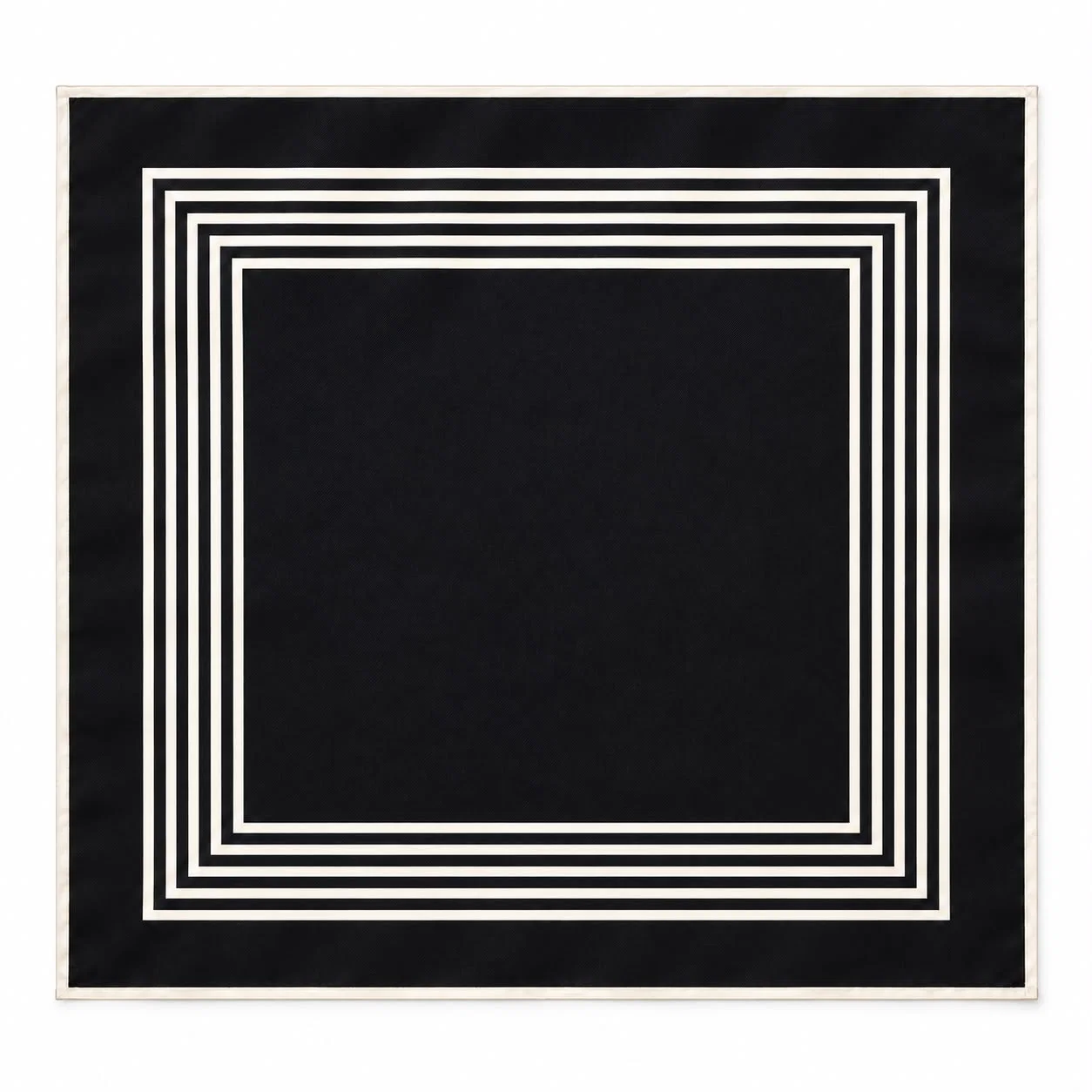 Linear Frame Silk Square