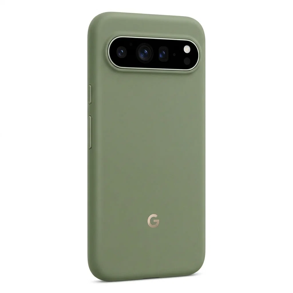 Olive Silicone Case — Pixel 11 Pro