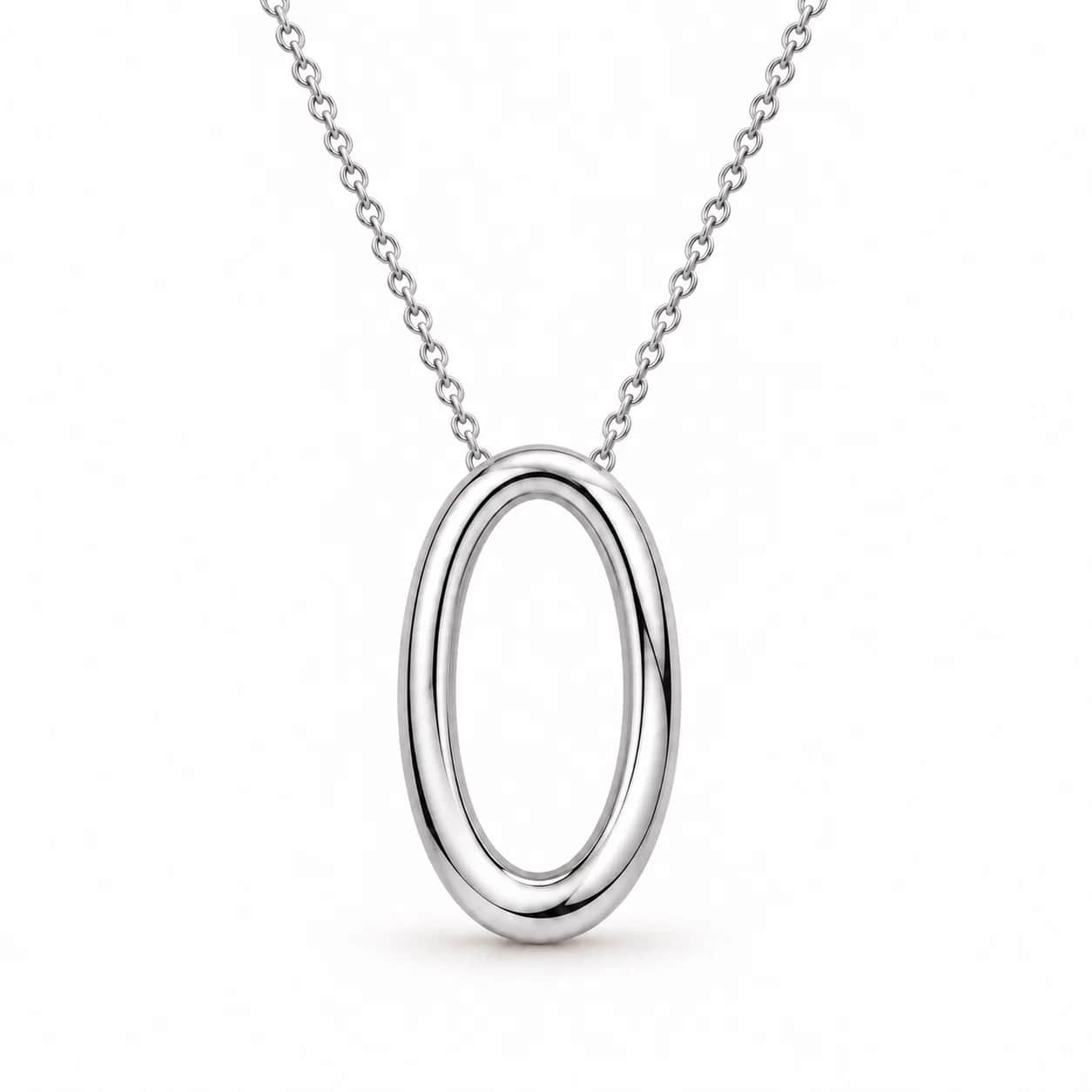 Open oval necklace