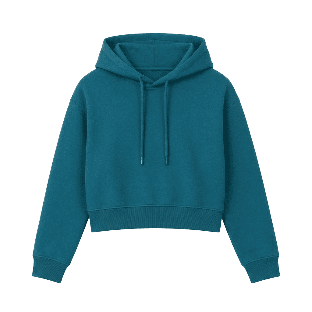 Oversized Cropped Hoodie
