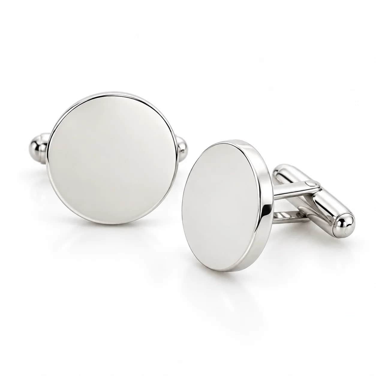 Round blank cufflinks