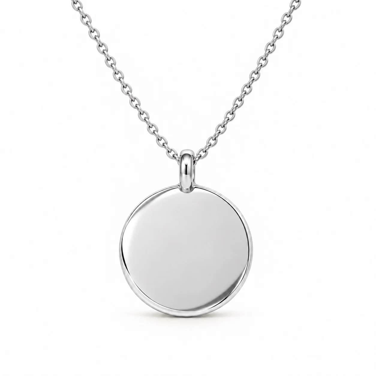 Round medallion necklace
