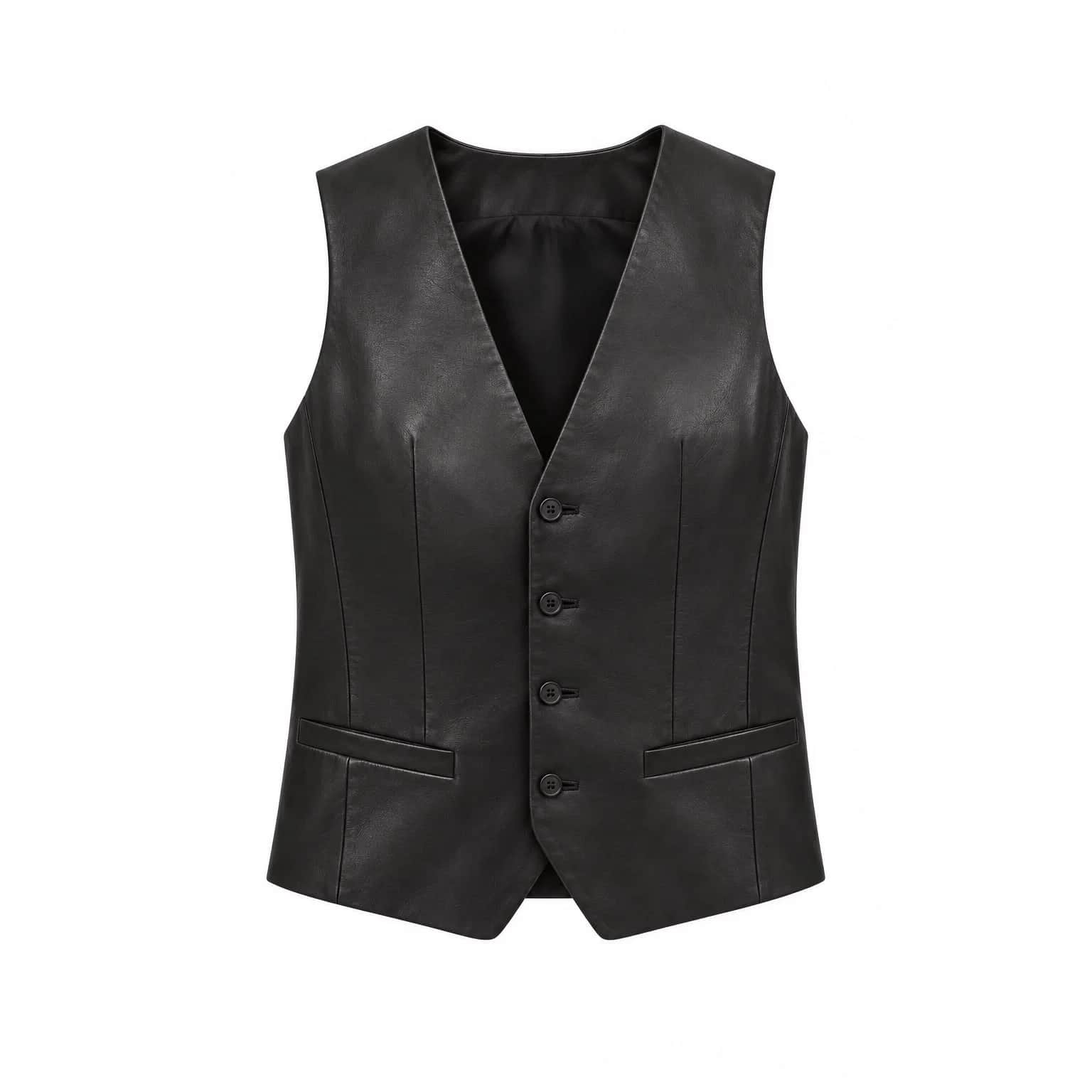 Tailored Leather Waistcoat