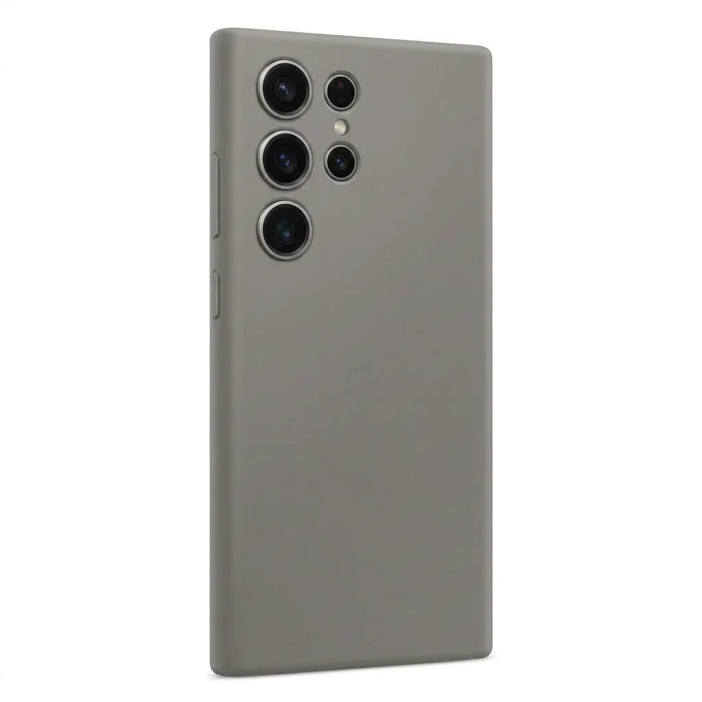 Titanium Gray Silicone Case — Galaxy S24 Ultra