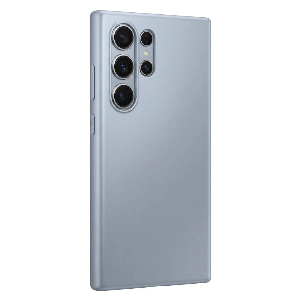 Titanium Silverblue Silicone Case — Galaxy S25 Ultra