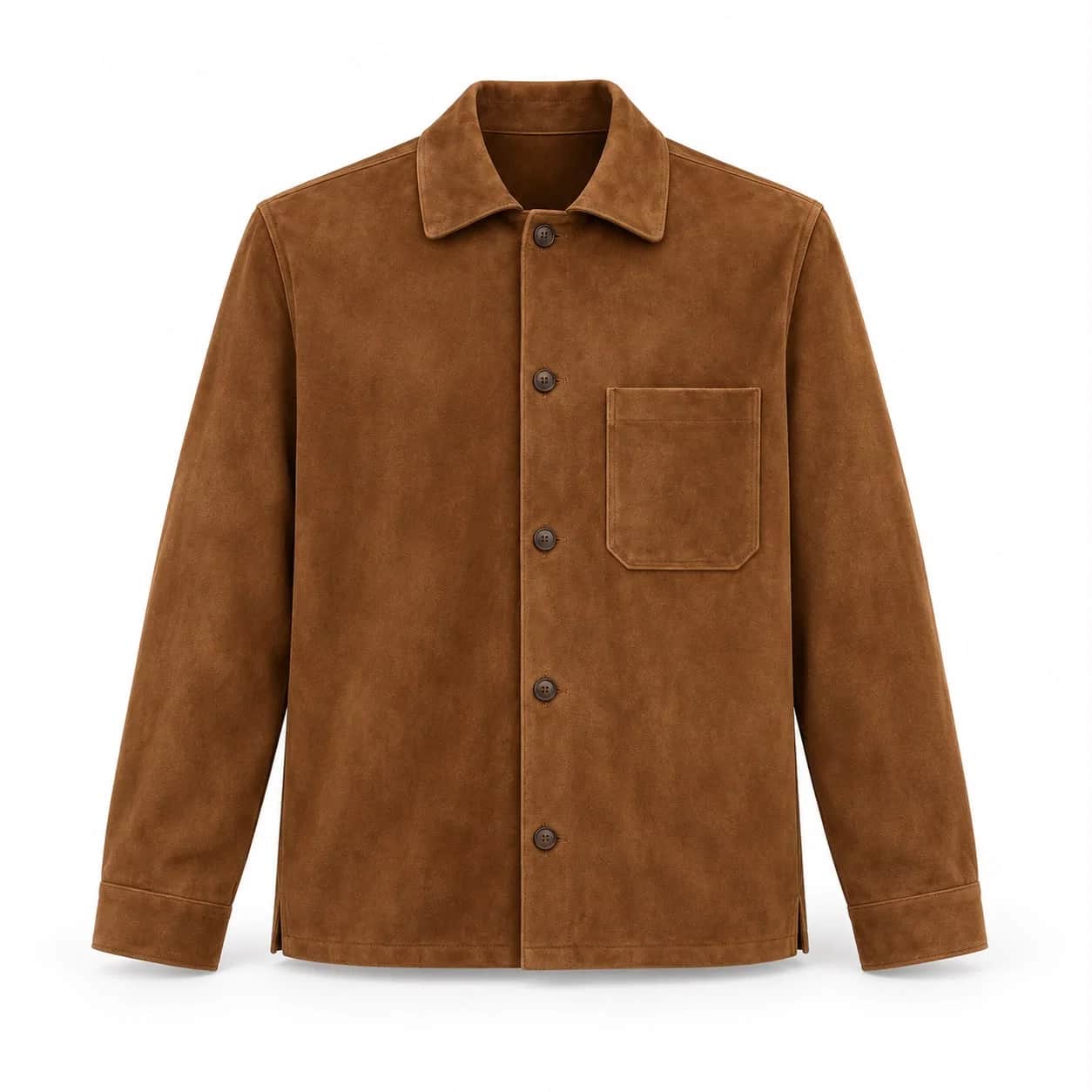 Tobacco Suede Pocket Shirt