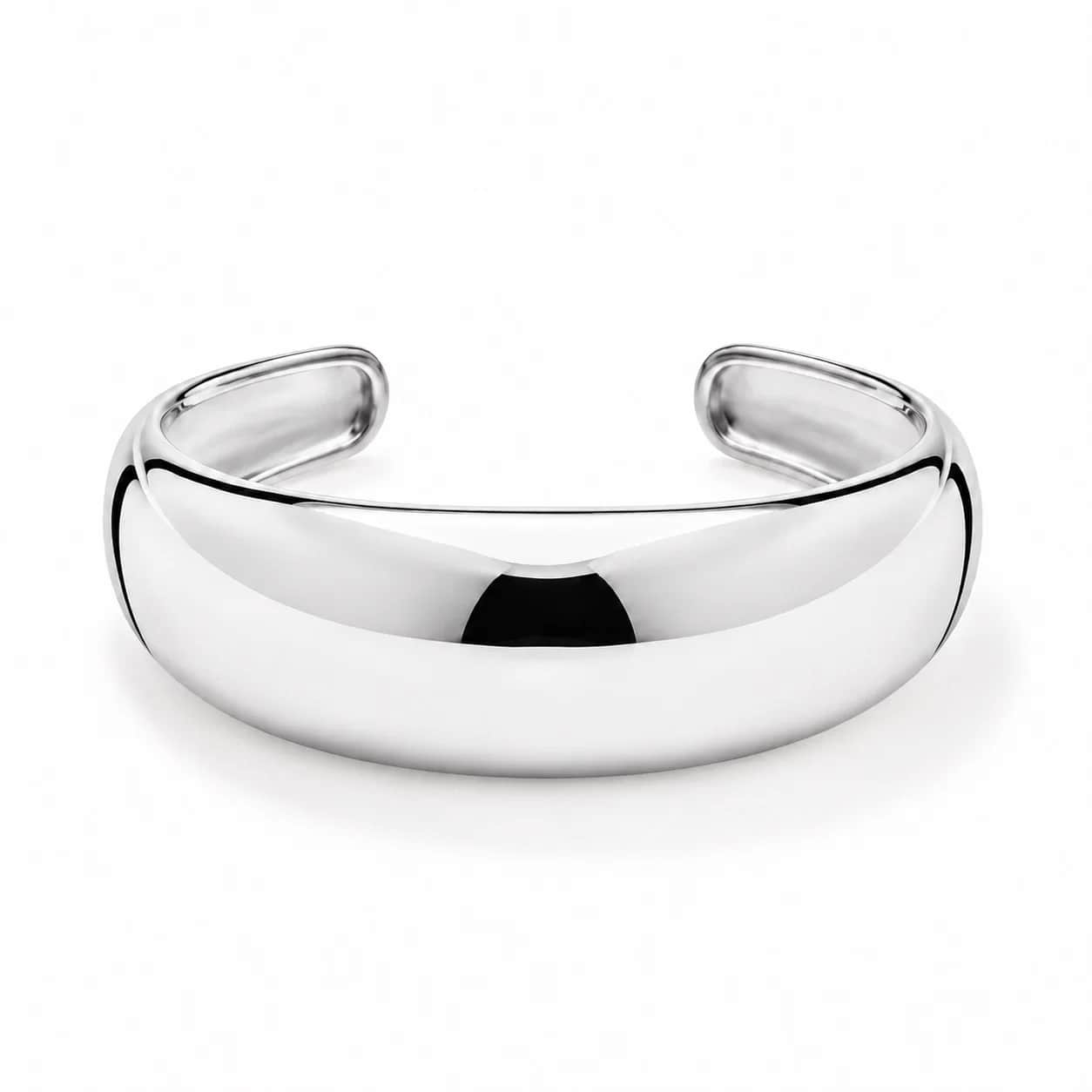 Wide domed open cuff
