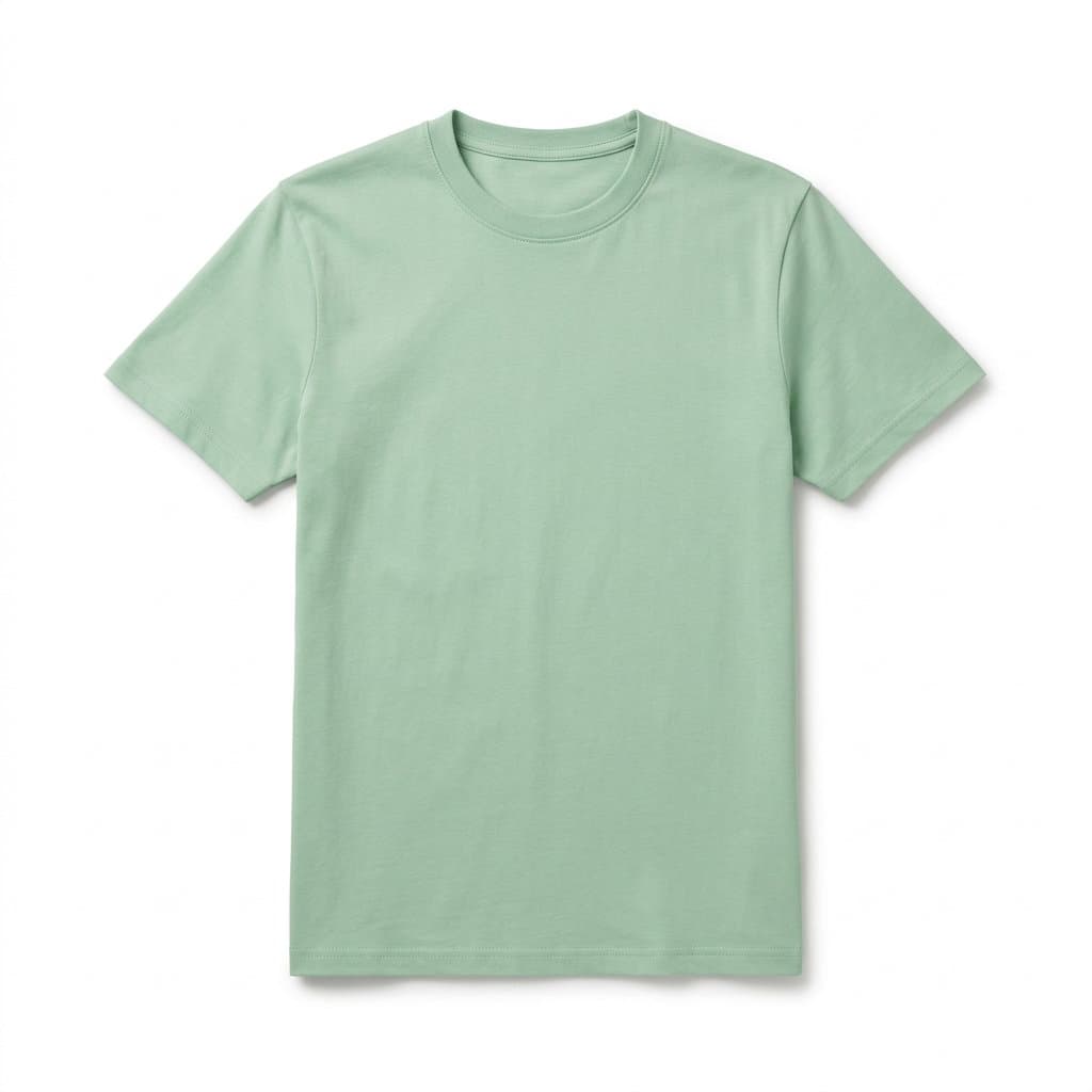Light Green Cotton T-Shirt