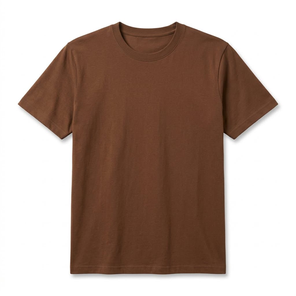Brown Cotton T-Shirt