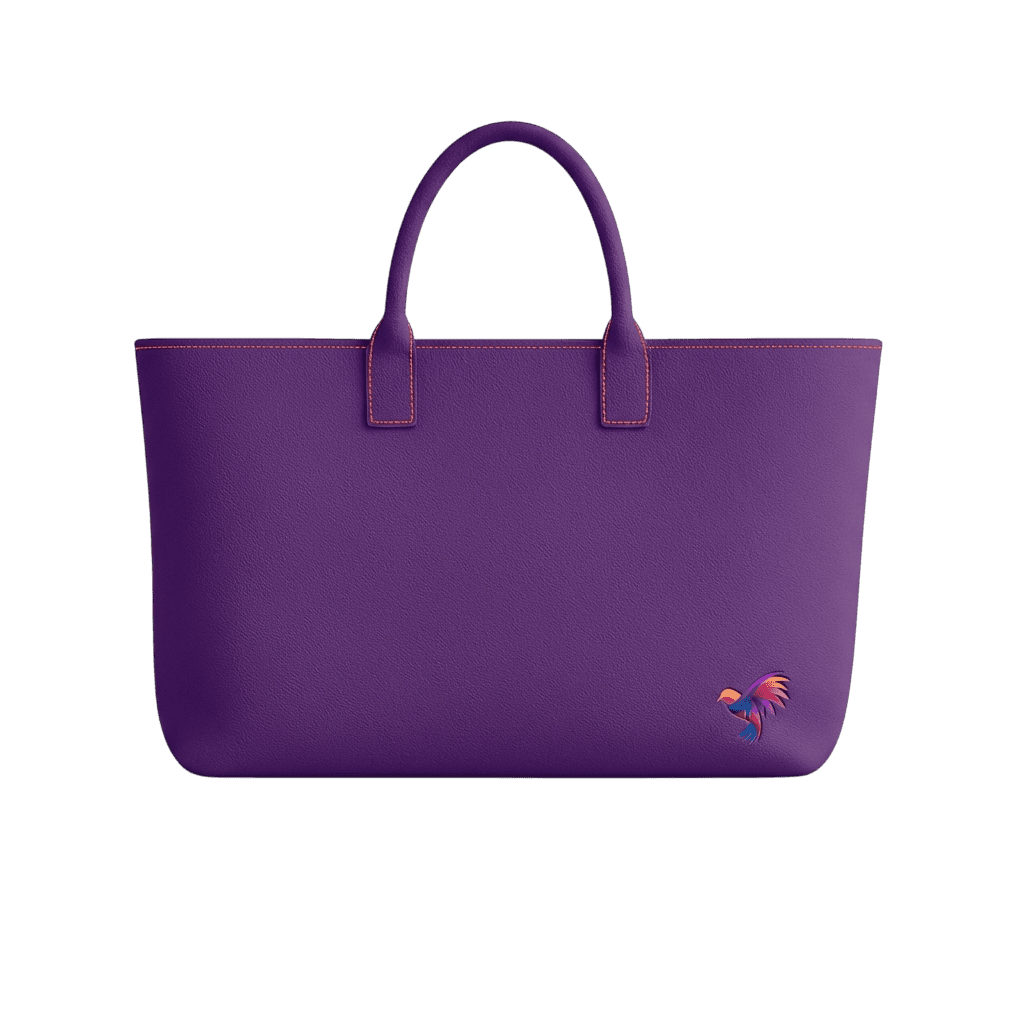 Gradient Bird Logo Tote