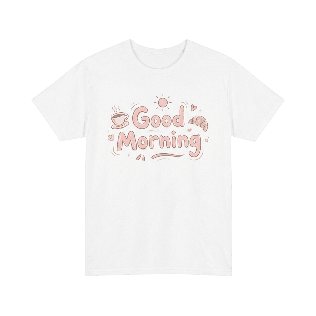 Good Morning Typography T-Shirt