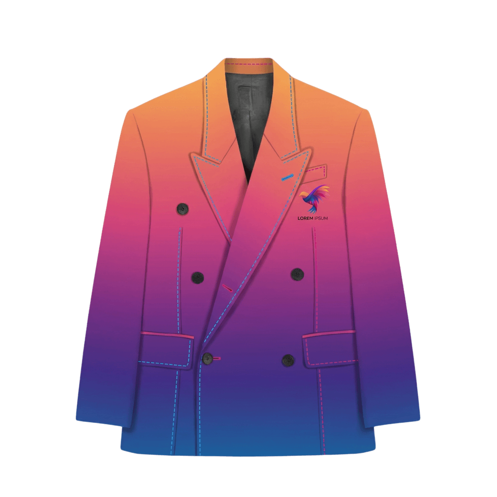 Gradient Blazer with Logo