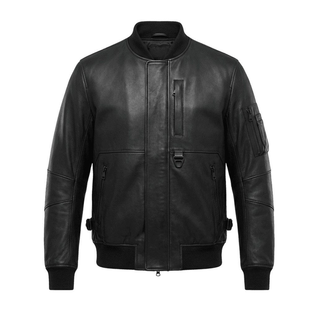 Leather Techware Bomber Jacket