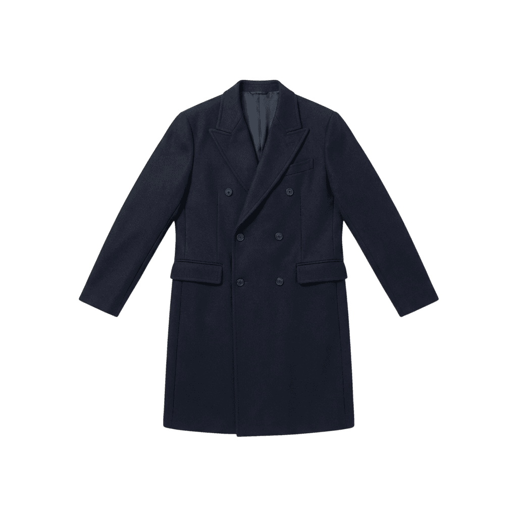 Classic Navy Overcoat