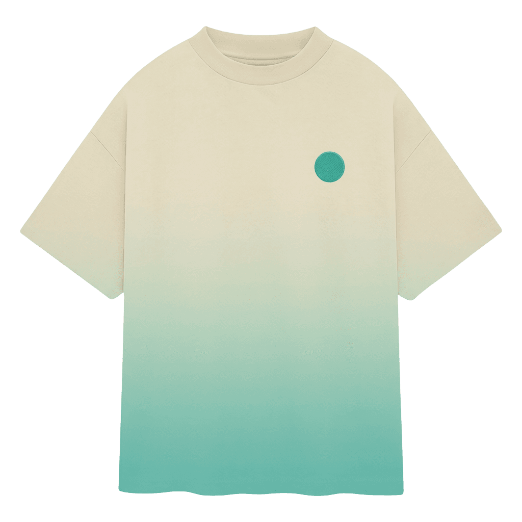 Teal Gradient Skater T-Shirt