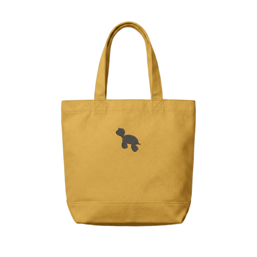 Canvas Market Tote with Embroidery