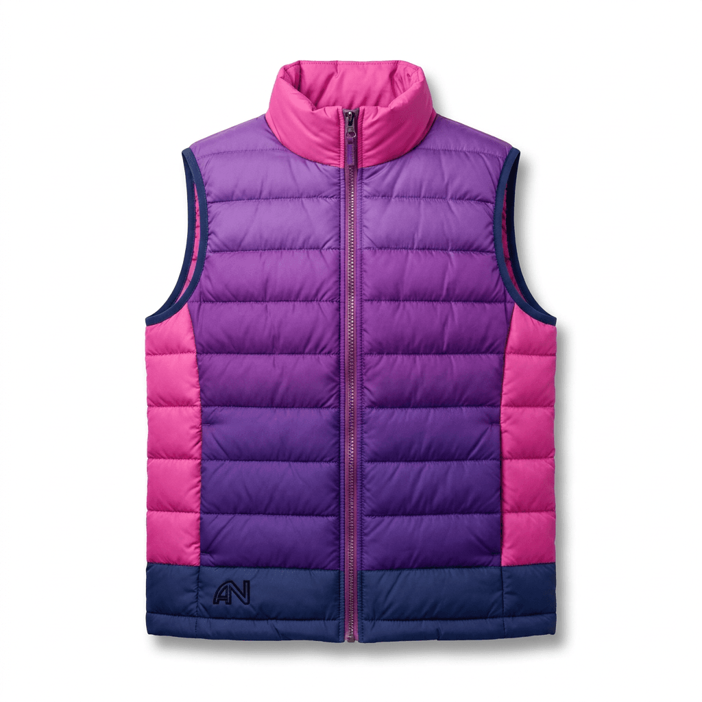Color Block Quilted Vest