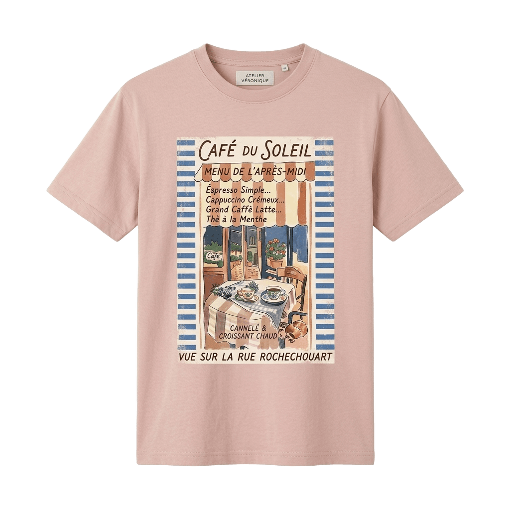 Pink Café Graphic T-Shirt