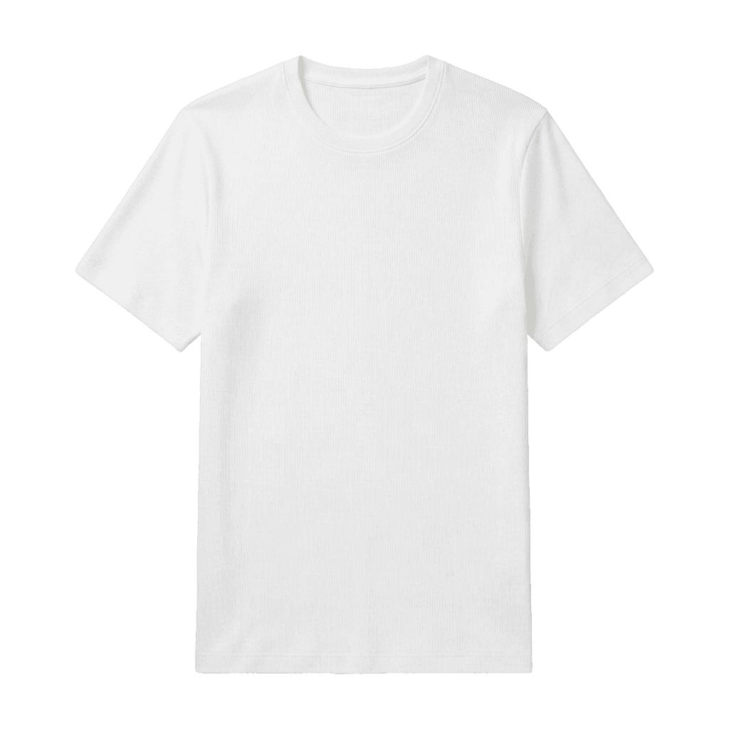 Fitted ribbed T-shirt