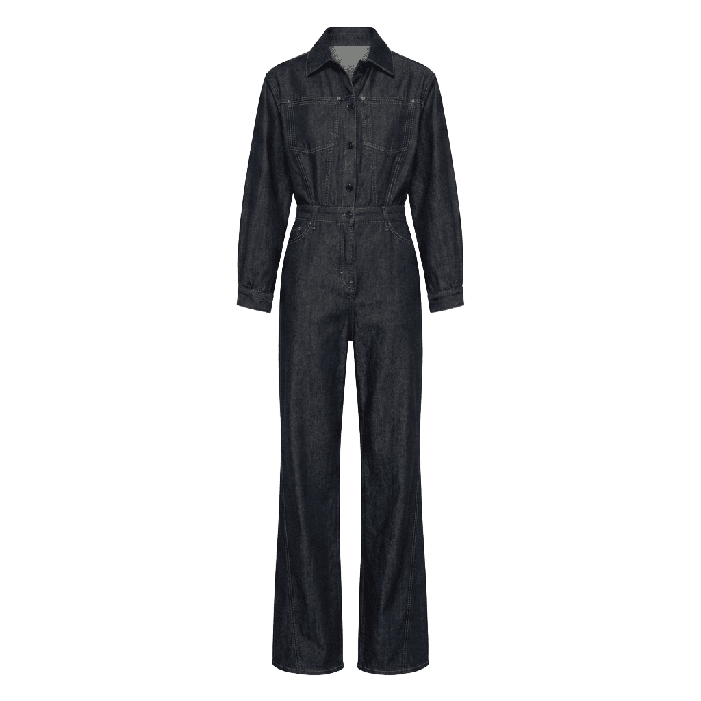 Black Denim Jumpsuit