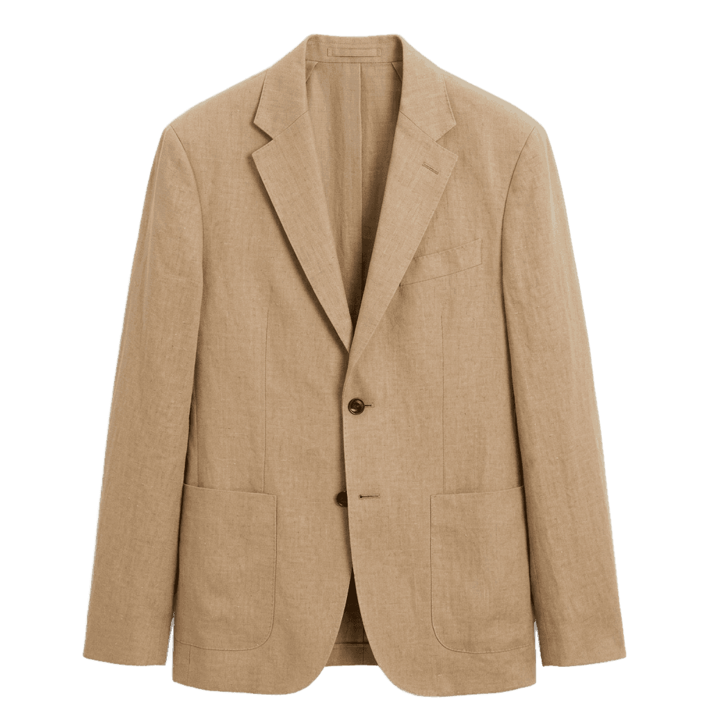 Brown Linen Blazer