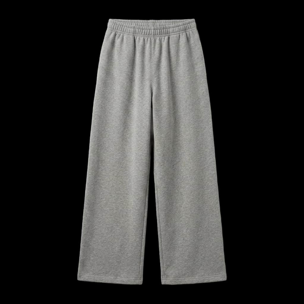 Grey Wide Leg Sweatpants