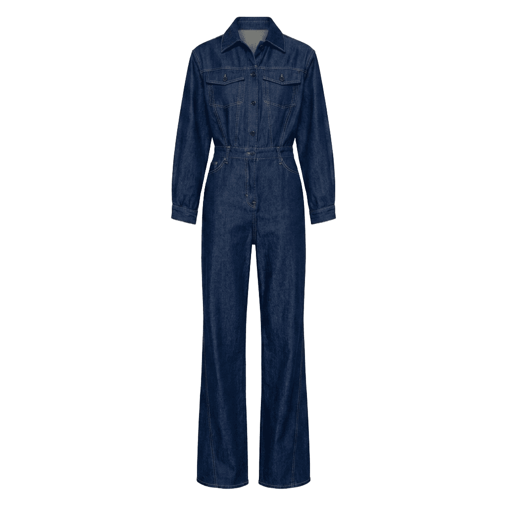 Indigo Blue Denim Jumpsuit