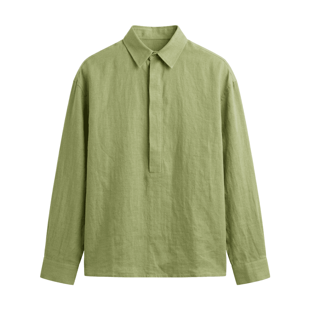 Matcha Green Popover Shirt